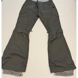 Burton Pants Womens Medium Gray DRYRIDE Snowboard Ski Cargo Waterproof Insulated